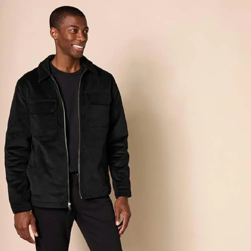 Men's Corduroy Work Jacket Regular Fit Lightweight Insulated